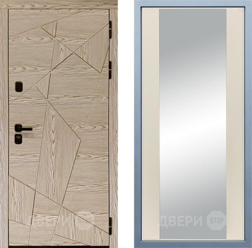 Входная металлическая Дверь Дива МД-97/1 Д-15 Зеркало Шампань в Старой Купавне