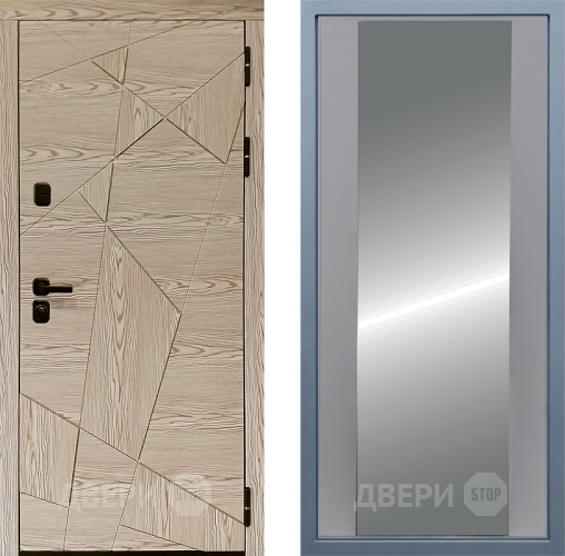 Входная металлическая Дверь Дива МД-97/1 Д-15 Зеркало Силк Маус в Старой Купавне