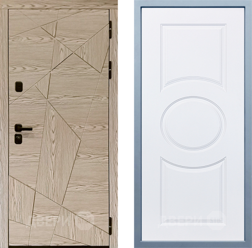 Входная металлическая Дверь Дива МД-97/1 Д-8 Белый в Старой Купавне