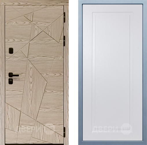 Входная металлическая Дверь Дива МД-97/1 Н-10 Белый в Старой Купавне