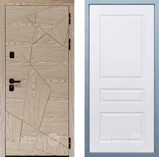 Входная металлическая Дверь Дива МД-97/1 Д-13 Белый в Старой Купавне