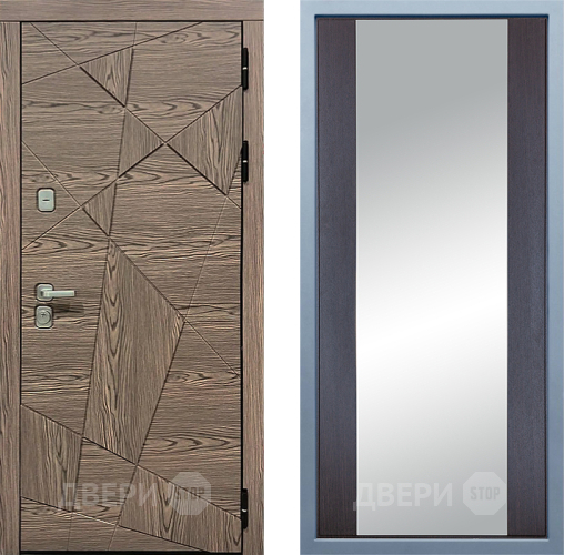 Входная металлическая Дверь Дива МД-97/2 Д-15 Зеркало Венге в Старой Купавне