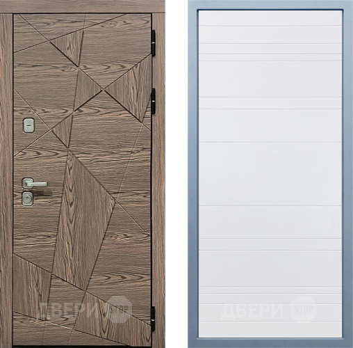 Входная металлическая Дверь Дива МД-97/2 Д-5 Белый в Старой Купавне