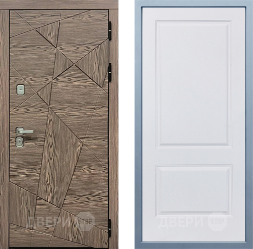 Входная металлическая Дверь Дива МД-97/2 Д-7 Белый в Старой Купавне