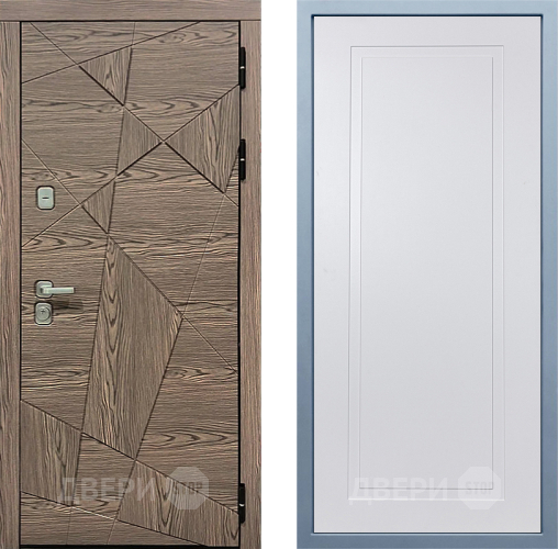 Входная металлическая Дверь Дива МД-97/2 Н-10 Белый в Старой Купавне