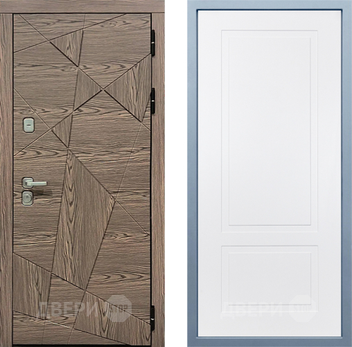 Входная металлическая Дверь Дива МД-97/2 Н-7 Белый в Старой Купавне