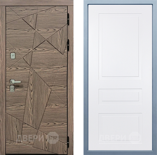 Входная металлическая Дверь Дива МД-97/2 Н-13 Белый в Старой Купавне