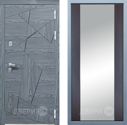 Входная металлическая Дверь Дива МД-97/3 Д-15 Зеркало Венге в Старой Купавне