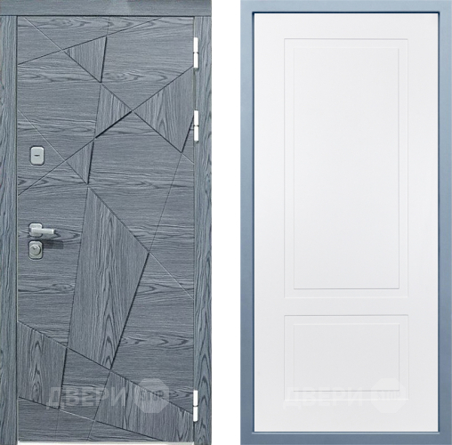 Входная металлическая Дверь Дива МД-97/3 Н-7 Белый в Старой Купавне