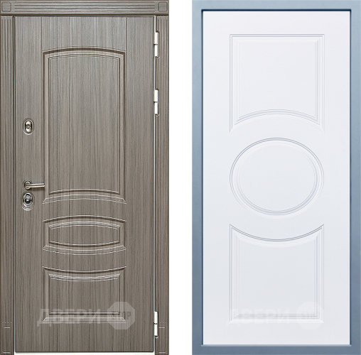 Входная металлическая Дверь Дива МД-42 Д-8 Белый в Старой Купавне