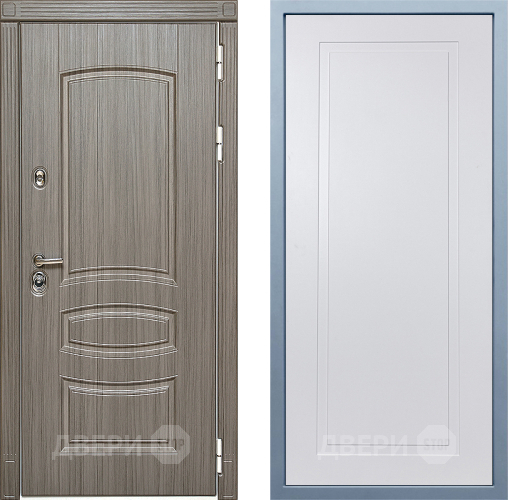 Входная металлическая Дверь Дива МД-42 Н-10 Белый в Старой Купавне