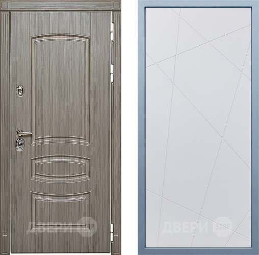 Входная металлическая Дверь Дива МД-42 Д-11 Белый в Старой Купавне