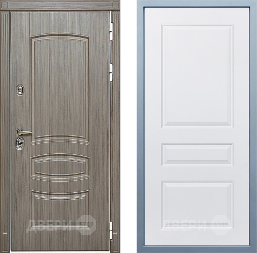 Входная металлическая Дверь Дива МД-42 Д-13 Белый в Старой Купавне