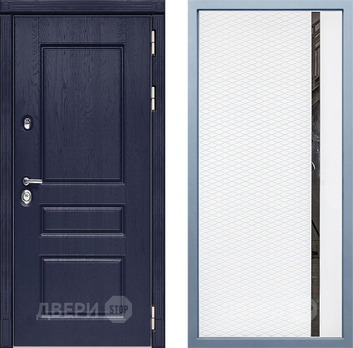 Входная металлическая Дверь Дива МД-45 МХ-47 Белый матовый в Старой Купавне