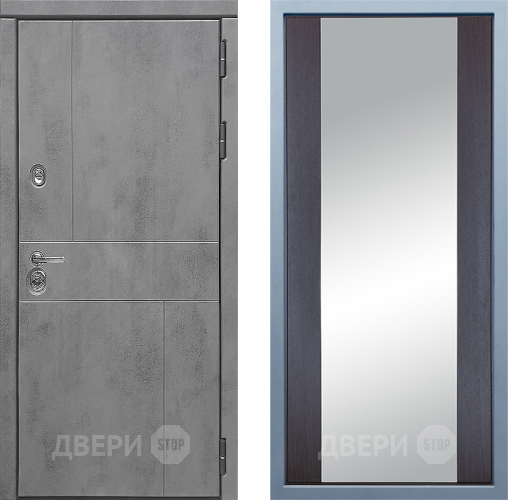 Входная металлическая Дверь Дива МД-48 Д-15 Зеркало Венге в Старой Купавне