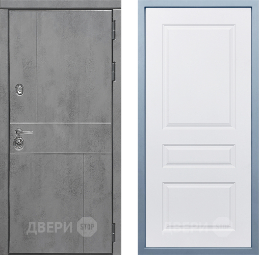 Входная металлическая Дверь Дива МД-48 Д-13 Белый в Старой Купавне