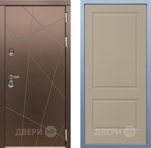 Входная металлическая Дверь Дива МД-50 Д-7 Шампань в Старой Купавне