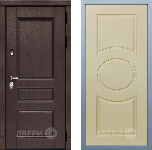 Входная металлическая Дверь Дива МД-90 Д-8 Шампань в Старой Купавне