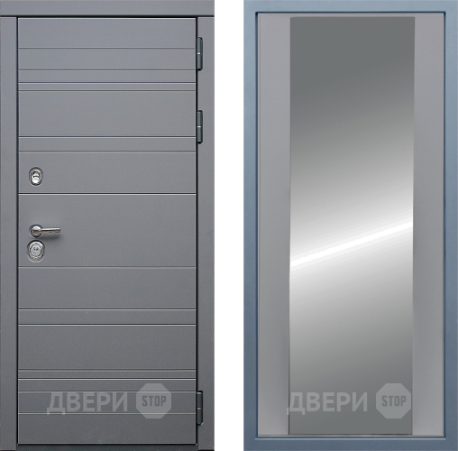 Входная металлическая Дверь Дива МД-39 Д-15 Зеркало Силк Маус в Старой Купавне