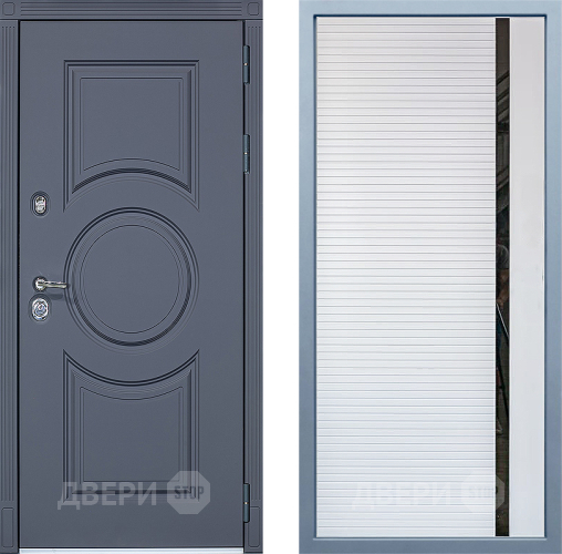 Входная металлическая Дверь Дива МХ-30 STR МХ-45 Белый матовый в Старой Купавне