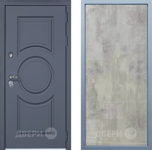 Входная металлическая Дверь Дива МХ-30 STR Д-4 Бетон темный в Старой Купавне