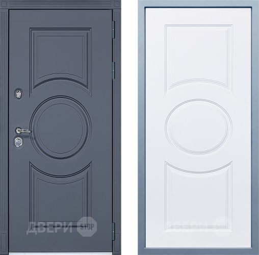 Входная металлическая Дверь Дива МХ-30 STR Д-8 Белый в Старой Купавне