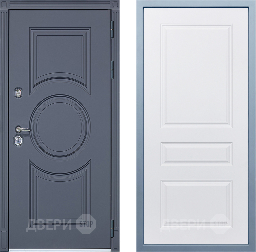 Входная металлическая Дверь Дива МХ-30 STR Д-13 Белый в Старой Купавне