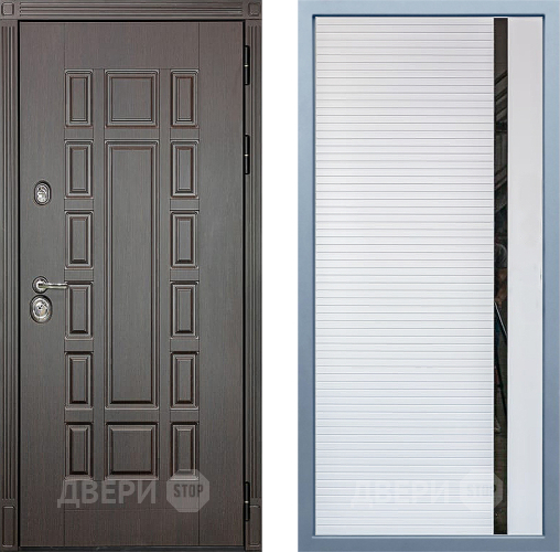 Входная металлическая Дверь Дива МХ-53 STR МХ-45 Белый матовый в Старой Купавне