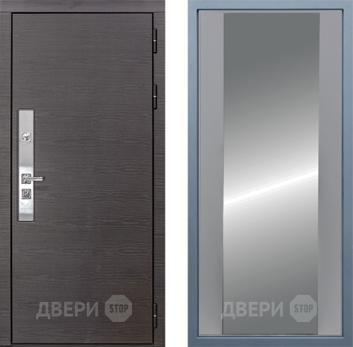 Входная металлическая Дверь Дива МХ-39 STR Д-15 Зеркало Силк Маус в Старой Купавне