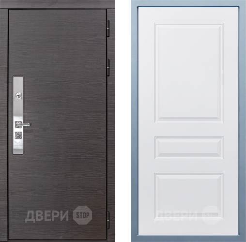 Входная металлическая Дверь Дива МХ-39 STR Д-13 Белый в Старой Купавне