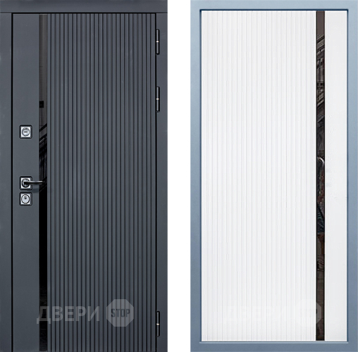 Входная металлическая Дверь Дива МХ-46 STR МХ-46 Белый матовый в Старой Купавне