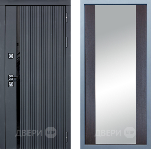Входная металлическая Дверь Дива МХ-46 STR Д-15 Зеркало Венге в Старой Купавне