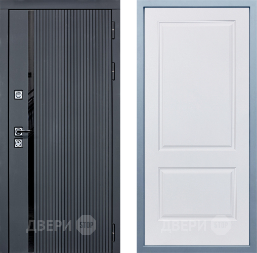 Входная металлическая Дверь Дива МХ-46 STR Д-7 Белый в Старой Купавне