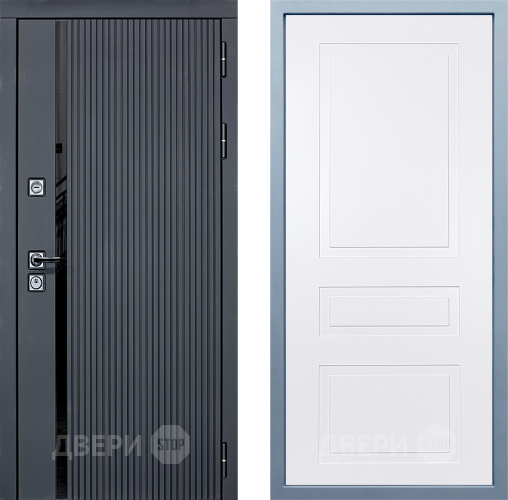 Входная металлическая Дверь Дива МХ-46 STR Н-13 Белый в Старой Купавне