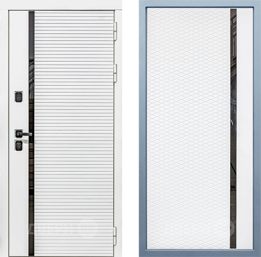 Входная металлическая Дверь Дива МХ-45 Белая STR МХ-47 Белый матовый в Старой Купавне