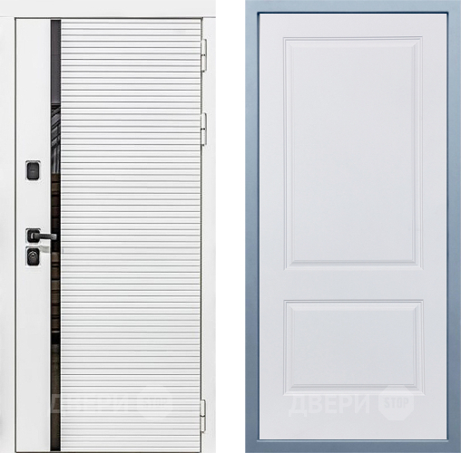 Входная металлическая Дверь Дива МХ-45 Белая STR Д-7 Белый в Старой Купавне
