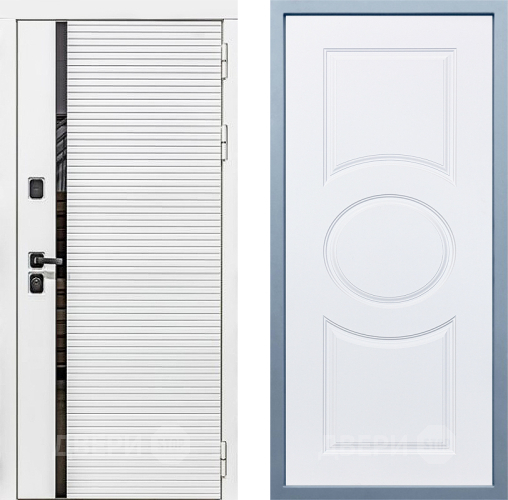 Входная металлическая Дверь Дива МХ-45 Белая STR Д-8 Белый в Старой Купавне