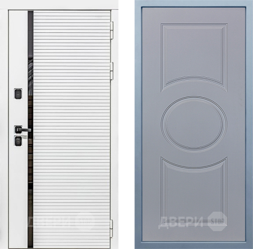 Входная металлическая Дверь Дива МХ-45 Белая STR Д-8 Силк Маус в Старой Купавне