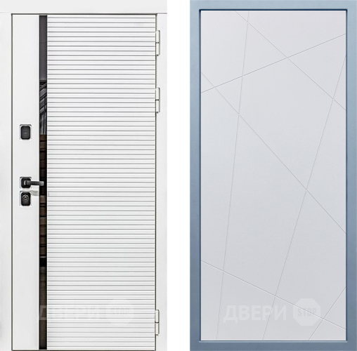 Входная металлическая Дверь Дива МХ-45 Белая STR Д-11 Белый в Старой Купавне