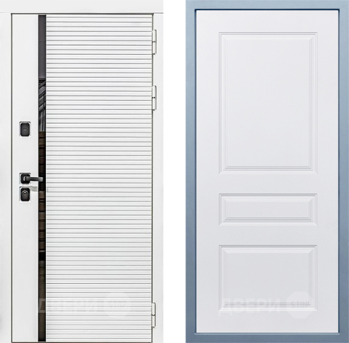 Входная металлическая Дверь Дива МХ-45 Белая STR Д-13 Белый в Старой Купавне