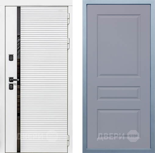 Входная металлическая Дверь Дива МХ-45 Белая STR Д-13 Силк Маус в Старой Купавне