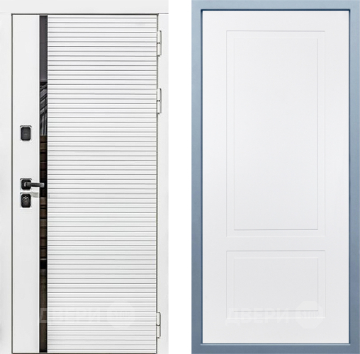 Входная металлическая Дверь Дива МХ-45 Белая STR Н-7 Белый в Старой Купавне