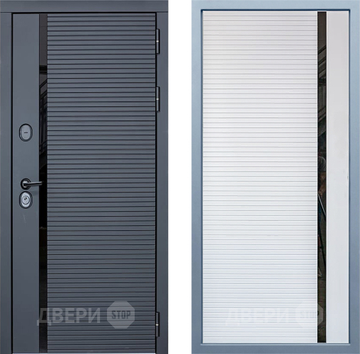 Входная металлическая Дверь Дива МХ-45 STR МХ-45 Белый матовый в Старой Купавне