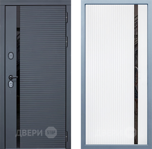 Входная металлическая Дверь Дива МХ-45 STR МХ-46 Белый матовый в Старой Купавне