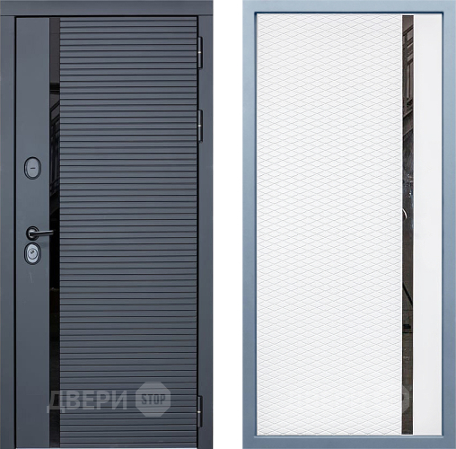 Входная металлическая Дверь Дива МХ-45 STR МХ-47 Белый матовый в Старой Купавне