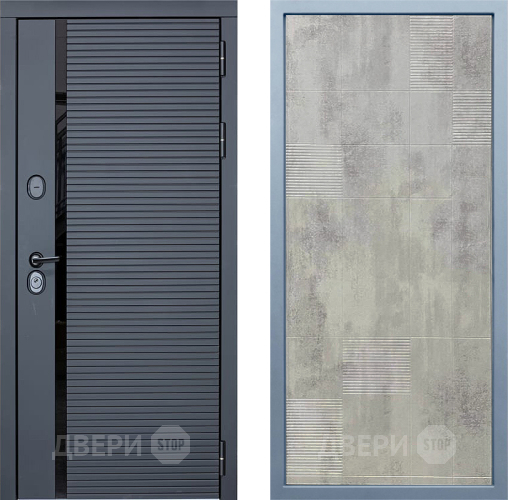 Входная металлическая Дверь Дива МХ-45 STR Д-4 Бетон темный в Старой Купавне