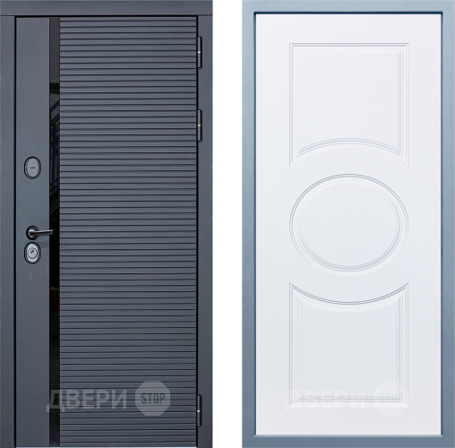 Входная металлическая Дверь Дива МХ-45 STR Д-8 Белый в Старой Купавне