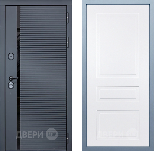 Входная металлическая Дверь Дива МХ-45 STR Н-13 Белый в Старой Купавне