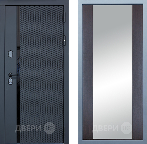 Входная металлическая Дверь Дива МХ-47 STR Д-15 Зеркало Венге в Старой Купавне