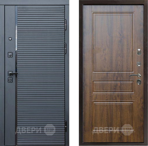 Входная металлическая Дверь Престиж Черная Линия Классика Дуб в Старой Купавне